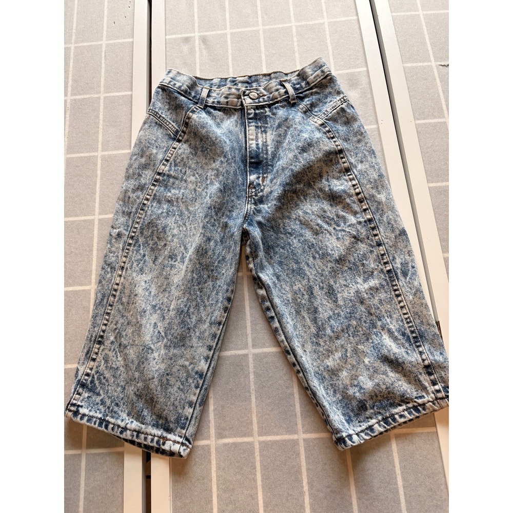 Vintage 90s Jorts Chic Women's Acid Wash Bermuda‎ Shorts High Rise 26" Waist